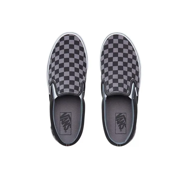 Vans Classic Slip On Checkerboard Black Grey-3