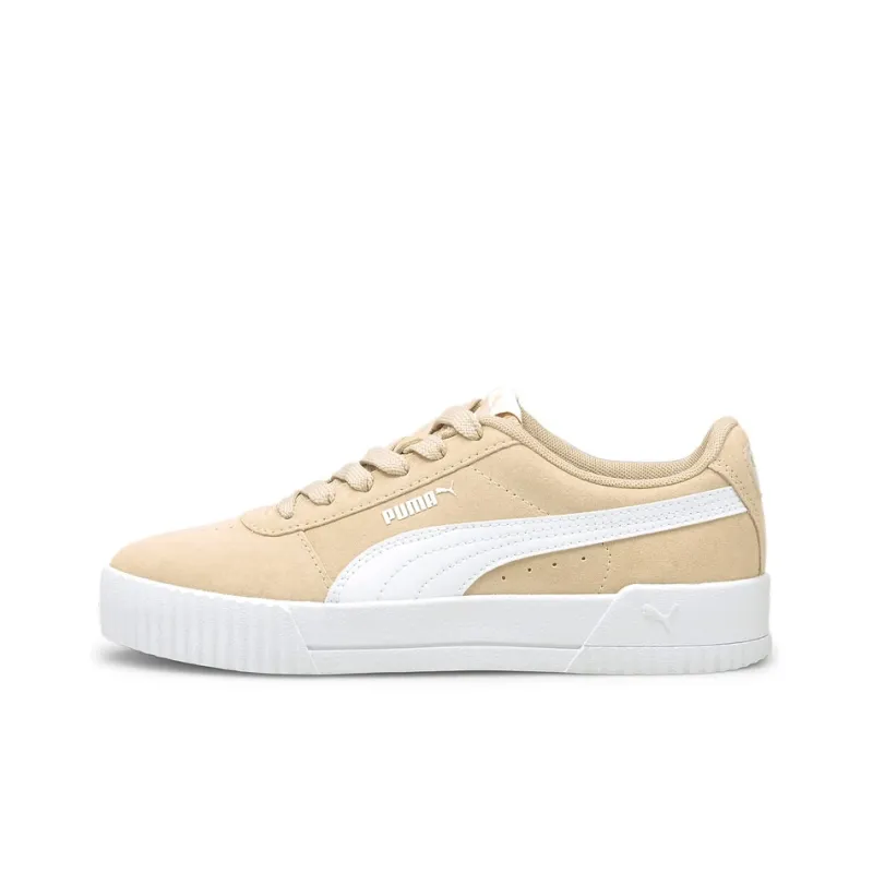 PUMA Carina Skateboard Shoes Women's Low-Top Beige-0