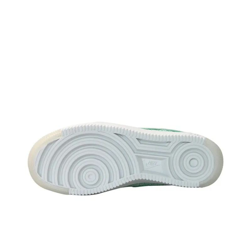 Nike Air Force 1 Flyknit Slip-Resistant Lightweight Wear-Resistant Mid-Top Skateboard Shoes Women's Light Green-4