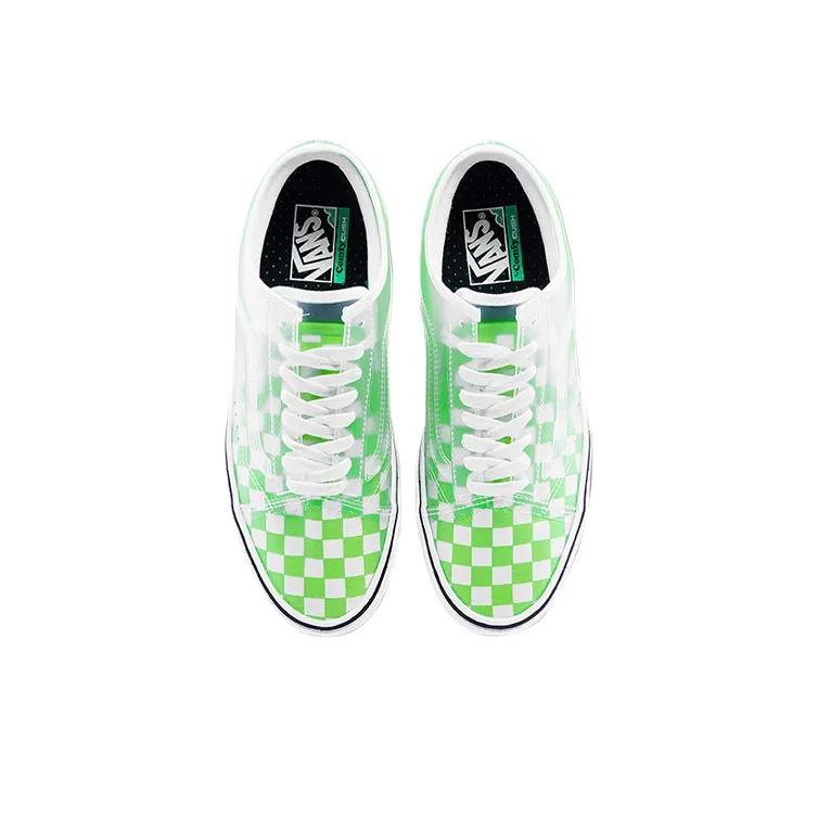 Vans ComfyCush Slip Skool Checkerboard Green Gecko-2