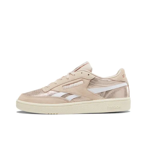 Reebok Club C Skateboard Shoes Women's Low-Top Rose Pink