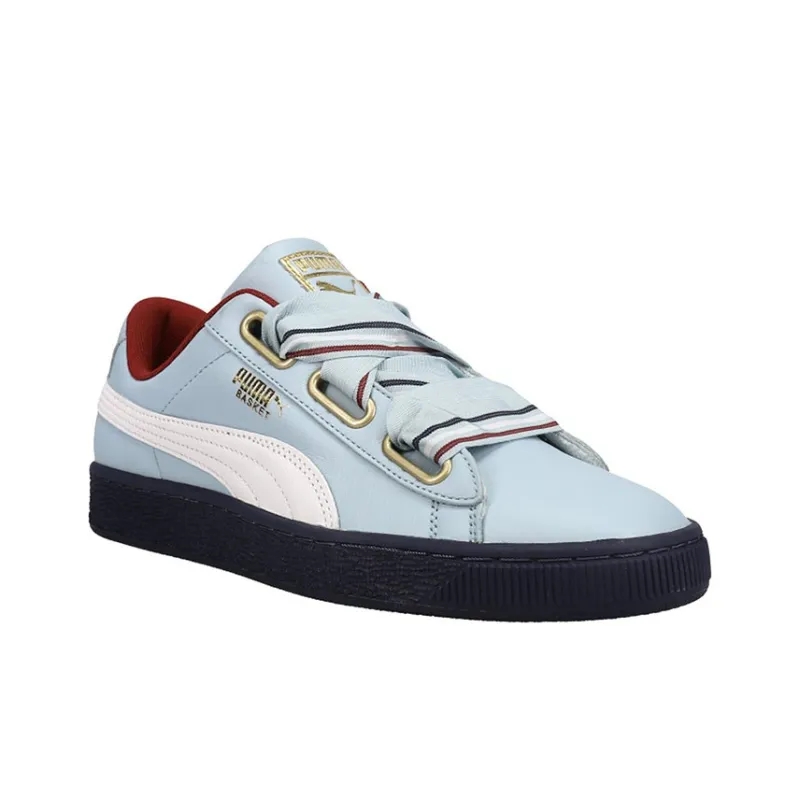 PUMA Basket Heart New School Casual Shoes Blue/Black Women's-2