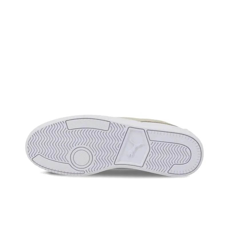 PUMA Ferrari Race Court Legend Anti-Slip And Wear-Resistant Lightweight Low-Top Skateboard Shoes Men's White Gray Red-5