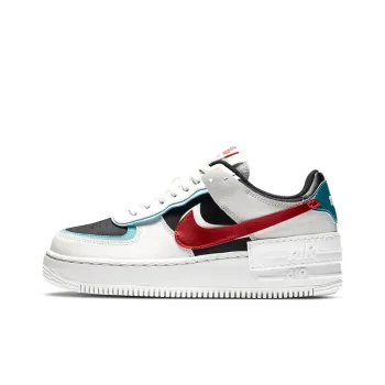 Nike Air Force 1 Low Shadow Bleached Aqua Chile Red Women's