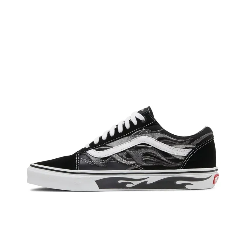 Vans A$ap Rocky X Old Skool 'Worldwide Pack Black Flames'-0