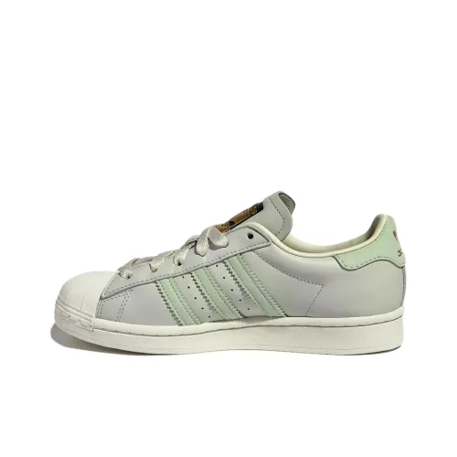 Adidas Originals Superstar Series Skateboard Shoes Unisex Low-Top Light Green