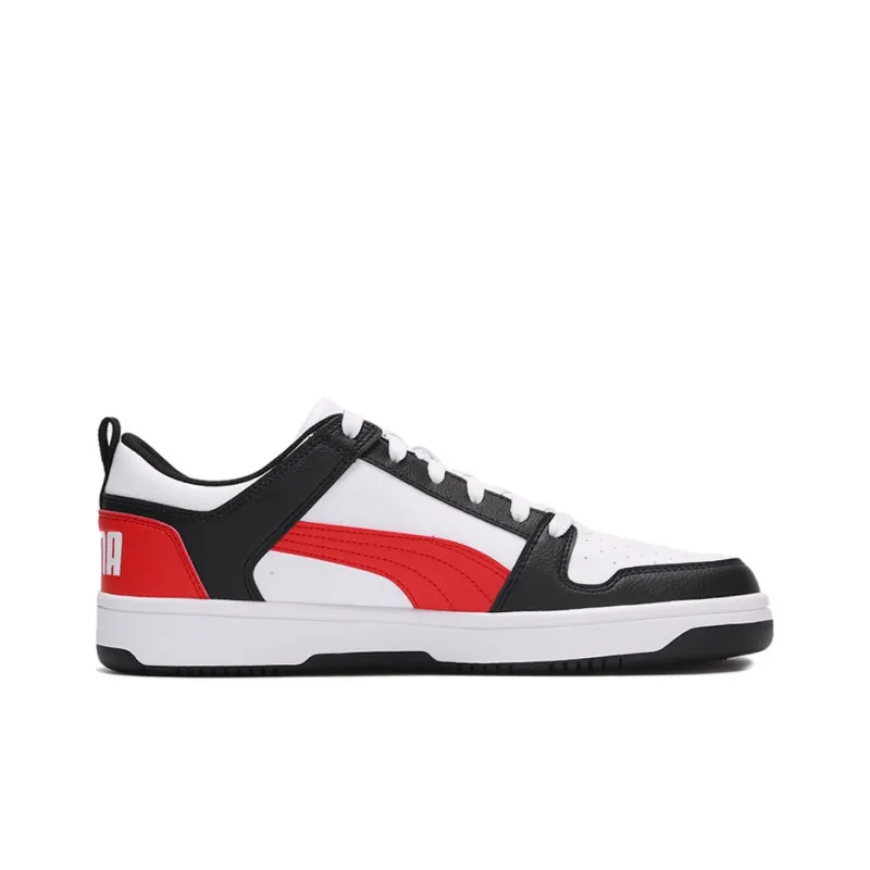 PUMA Rebound LayUp Low Sl 'White Poppy Red'-1