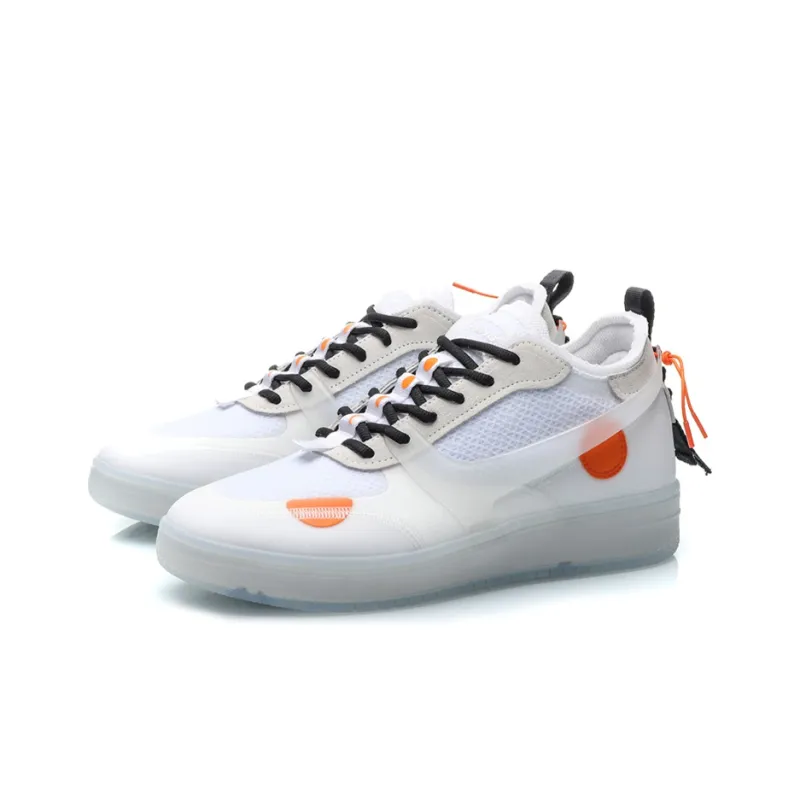 LiNing CF COUNTERFLOW Tracing Slip Resistant, Abrasion Resistant, Lightweight Low Top Skateboard Shoes Men's White-2