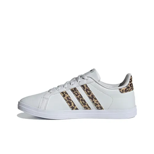 Adidas Neo Courtpoint Skateboard Shoes Women's Low-Top White/Leopard