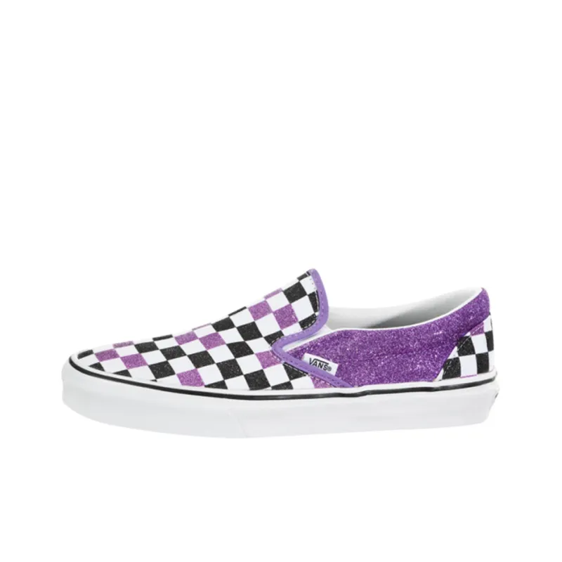 Vans Slip On 'Glitter Checkerboard Fairy Wren' Women's-0