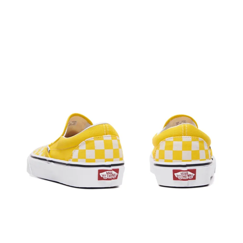 Vans Classic Slip On 'Checkerboard Cyber Yellow'-2