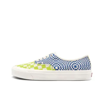 Vans Authentic Logo Check Lime Punch True Blue