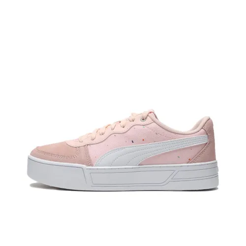 PUMA Skye CV Dot Low-Top Skateboard Shoes Women's Light Pink