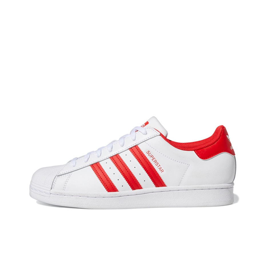 Adidas Superstar Cloud White Vivid Red US M 13