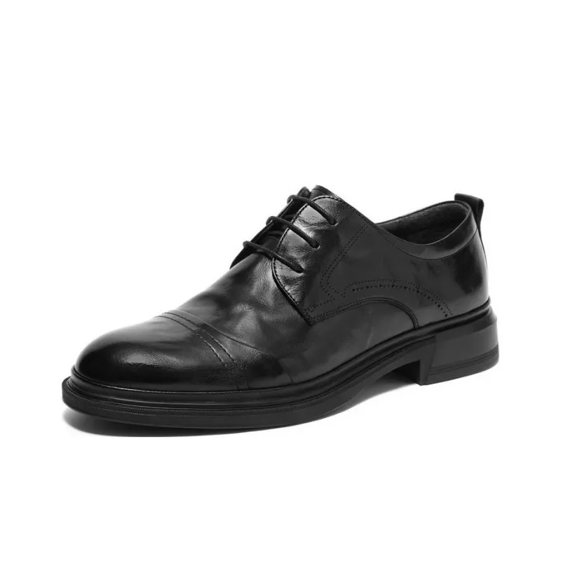 BELLE Dress Shoes Men Low Top Brown/Black-1