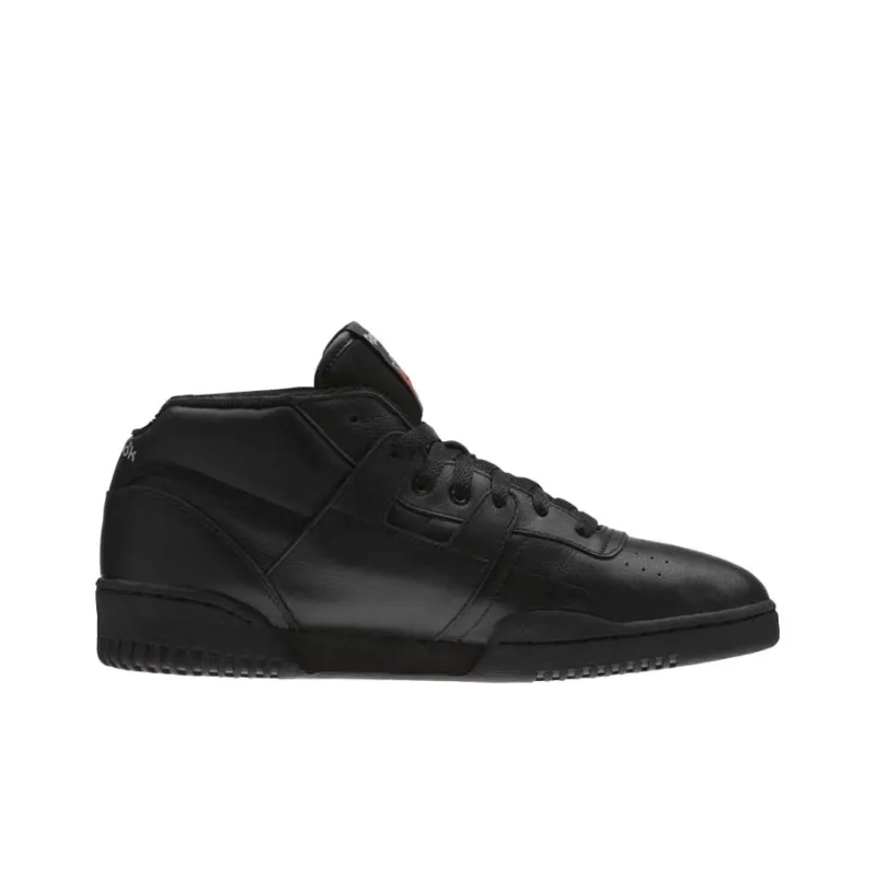 Reebok Workout Skateboard Shoes Men Mid Top Black-1