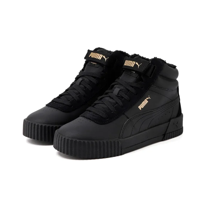 PUMA Carina Mid Wtr Fur 'Black Gold' Women's-2