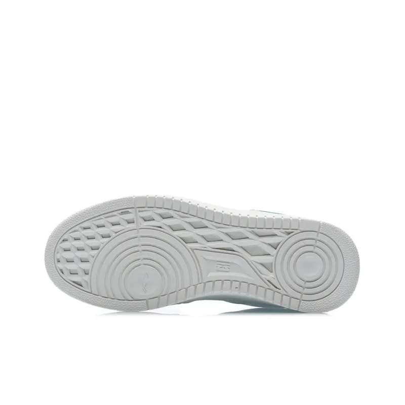 LiNing Tianji Series Slip Resistant, Abrasion Resistant, Lightweight Low Top Skateboard Shoes Women's White Green-4