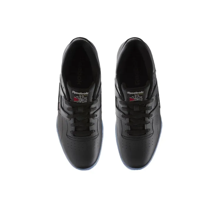 Reebok Workout Skateboard Shoes Men Mid Top Black/Blue-2