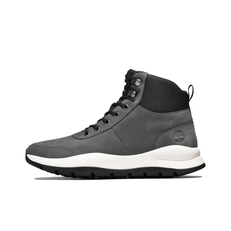 Timberland Boroughs Wear-Resistant High-Top Skateboard Shoes Men's Gray Black Multicolor-0