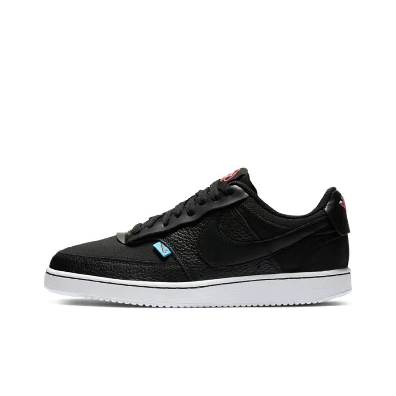 Nike Court Vision Low Premium 'Black' Women's-0