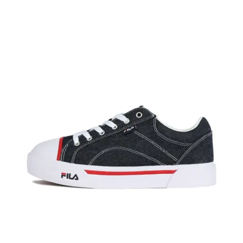 FILA Classic Kicks Skateboard Shoes Unisex Low-Top Denim Blue