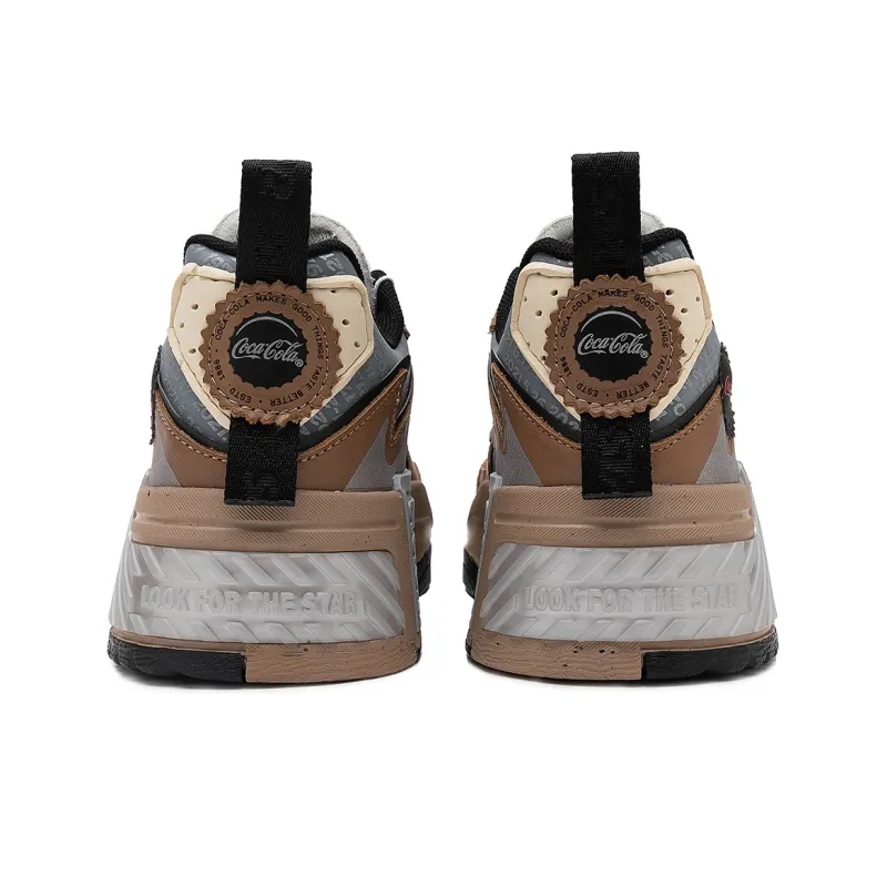 Coca Cola x STARTER Low Top Skateboard Shoes Men's Brown-4
