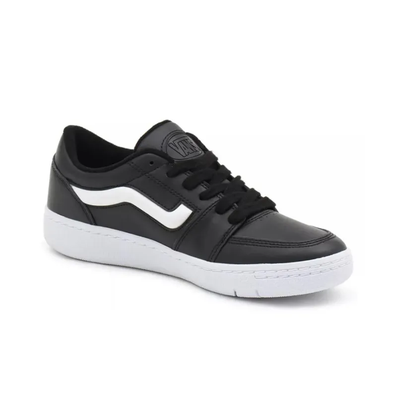 Vans Fairlane Wear Resistant Non Slip Low Top Sports Skate Shoes Black White-1