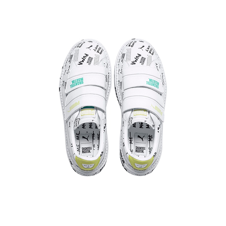 Puma Platform Trace Skateboarding Shoes Women s Low top White Black US W 6.5