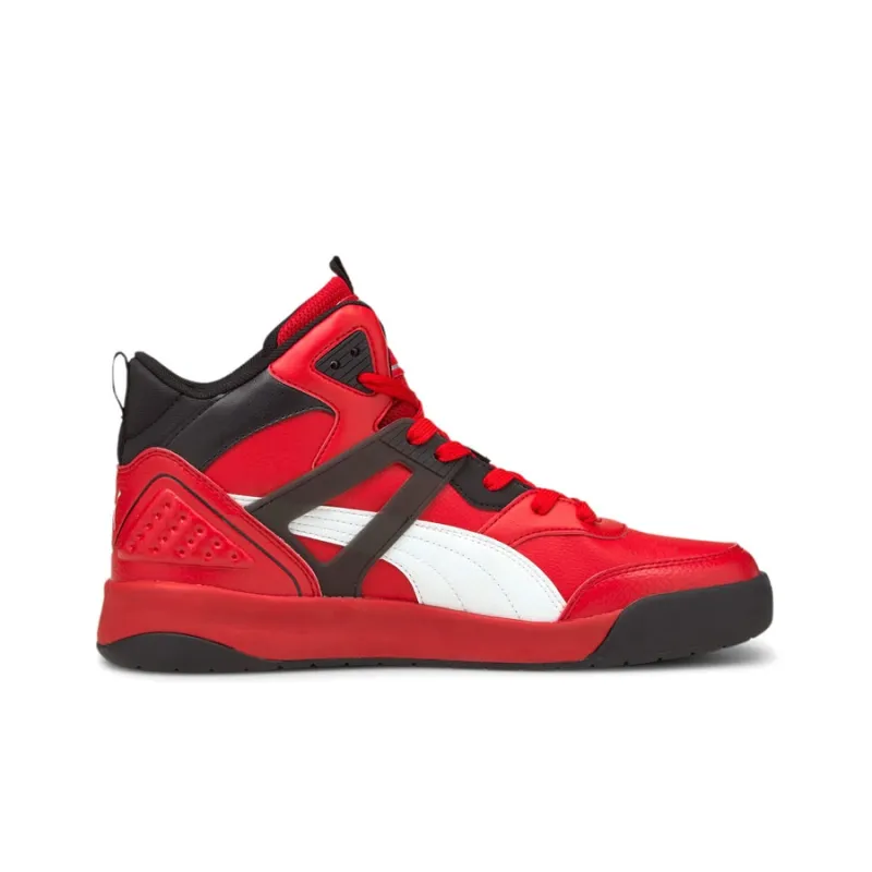 PUMA Backcourt Skateboard Shoes Men Mid Top Red-1