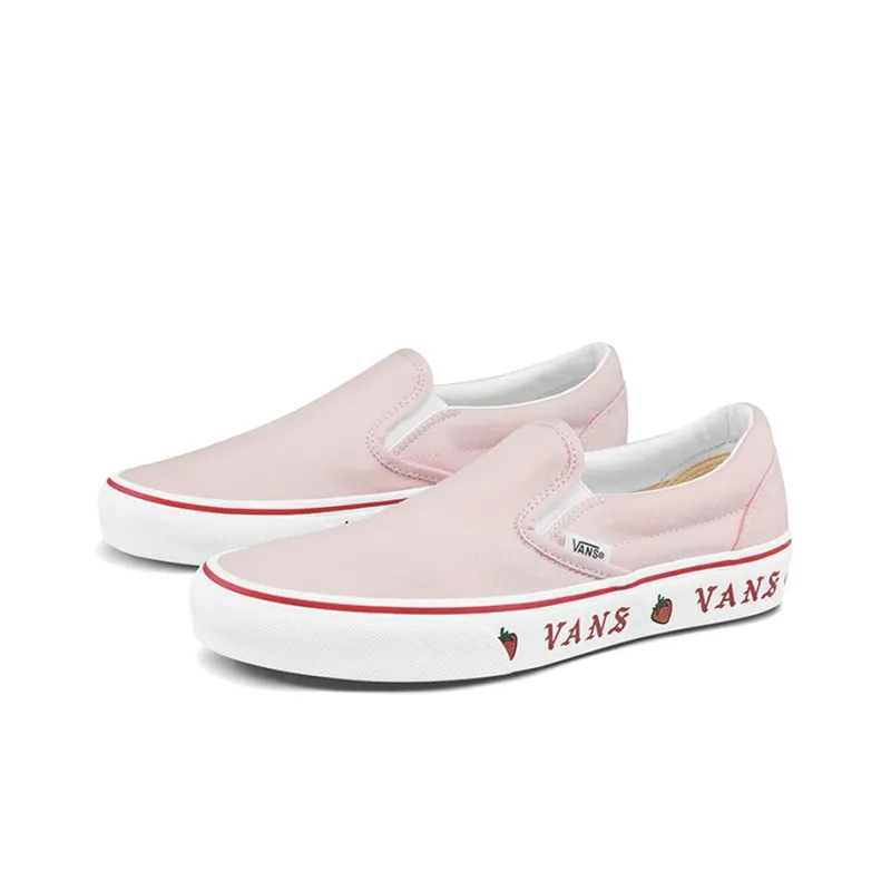 Vans Classic Slip On 'Sidewall Print Strawberry' Women's-1