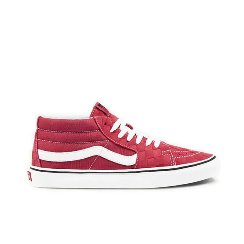Vans Sk8 Mid Mid Top Skate Shoes Unisex Red-1