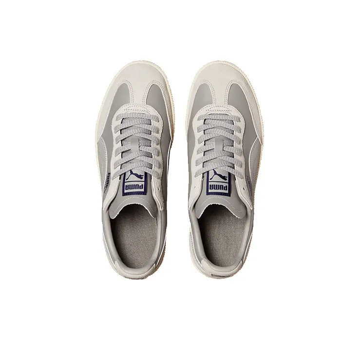 PUMA Super Liga Og Super League AND Breathable Lightweight Slip Resistant Low Top Skateboard Shoes Men's Lime Gray-2
