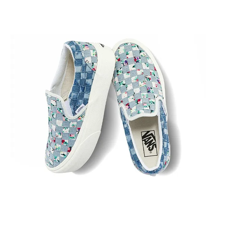 Vans Classic Slip On Stackfoam Denim Weave Women's-4