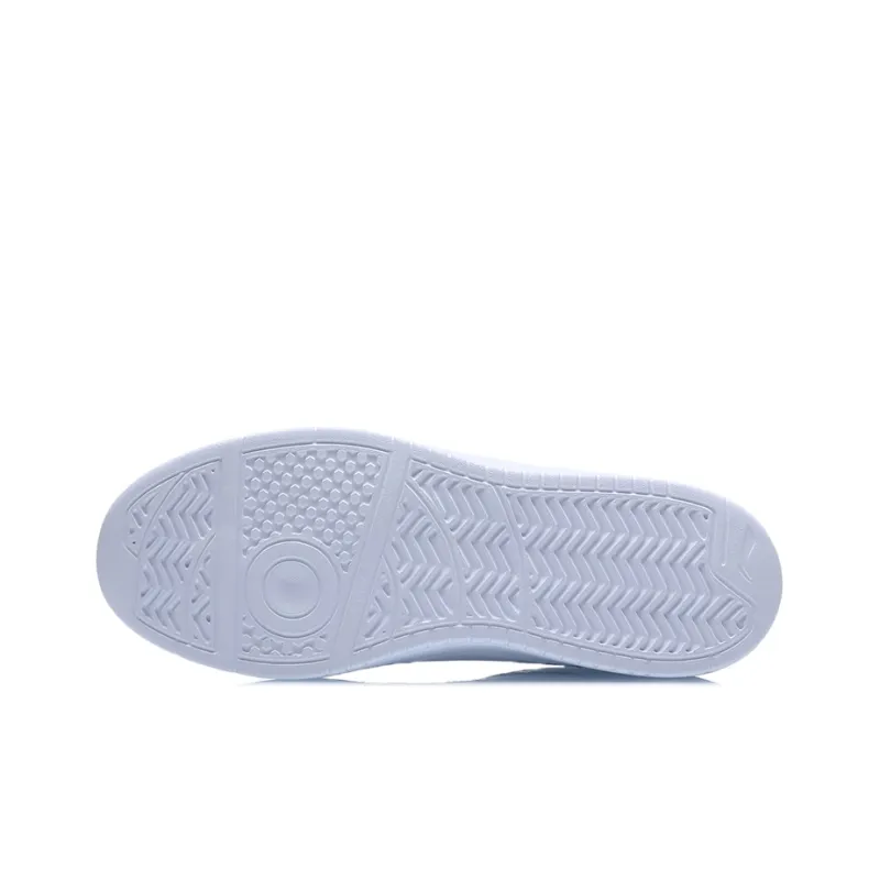 LiNing Anti Slip Wear Resistant Low Top Skateboard Shoes Men's Pearl White-4
