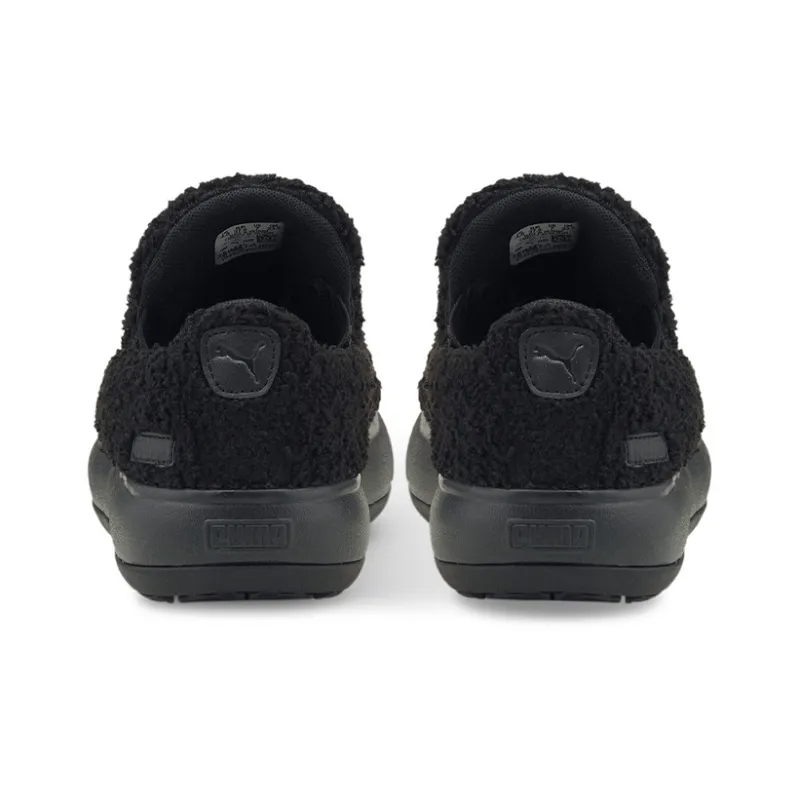 PUMA Suede Mayu Slip On Teddy Black Women's-4