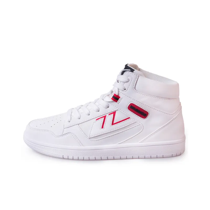 Warrior Teeming With Life High-Top Skateboard Shoes Unisex White-0
