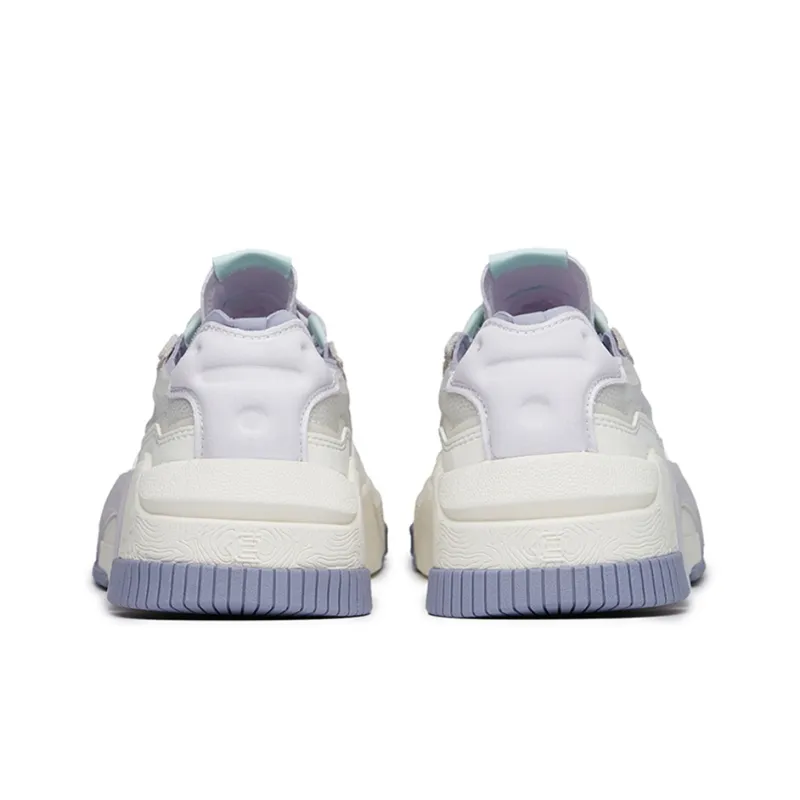 Anta Life Collection PRO Non slip Lightweight Low Top Skateboard Shoes Women's White Purple-3