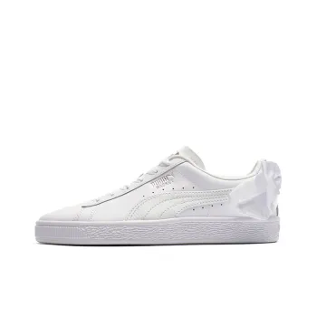PUMA Basket Bow Jr Skateboarding Shoes White Women's