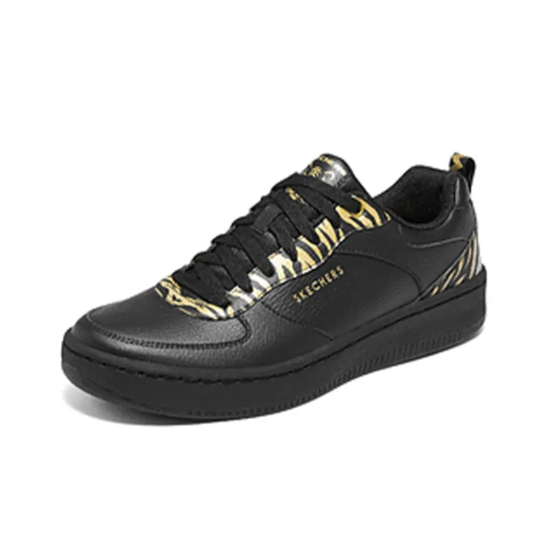 Skechers Sport Anti-Slip Wear-Resistant Low-Top Skateboard Shoes Men's Black Gold-2