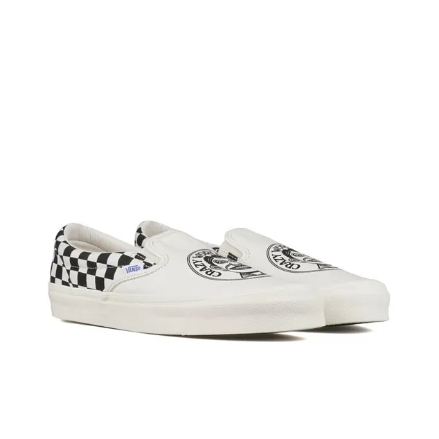 Vans John Van Hammersveld X Og Classic Slip On Lx 'Checker Marshmallow Black'-2