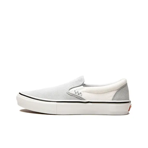 Vans Slip-on Skateboard Shoes Unisex Low-Top Gray/White