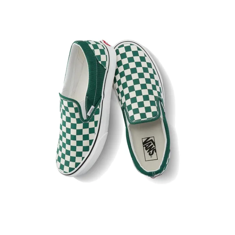 Slip On Classic Vans 'Checkerboard Green'-3