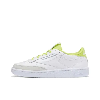 Reebok Club C85 'Cloud White Acid Yellow' Women's