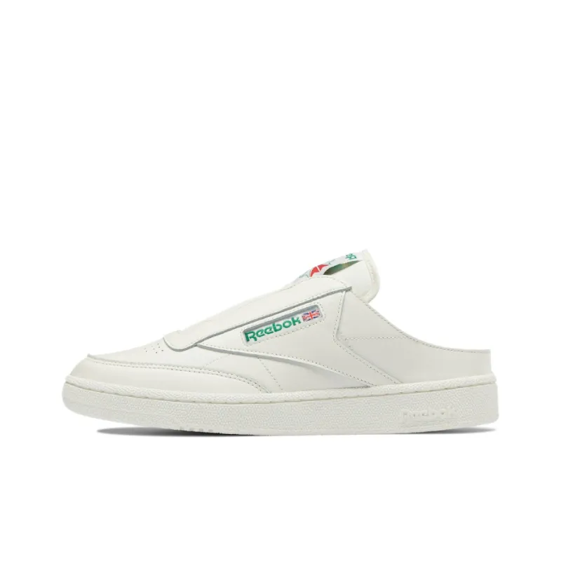 Reebok Club C Laceless Mule Chalk Glen Green-0