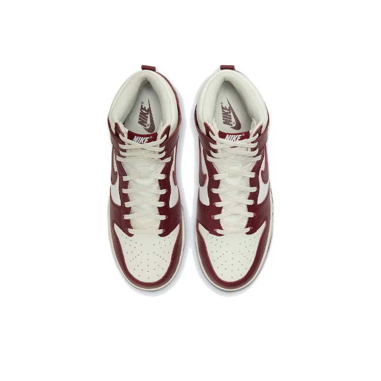 Nike Dunk High Sail Team Red Women's-3