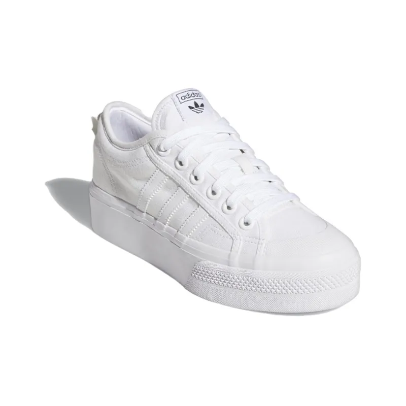 Adidas Nizza Platform Triple White Women's-2