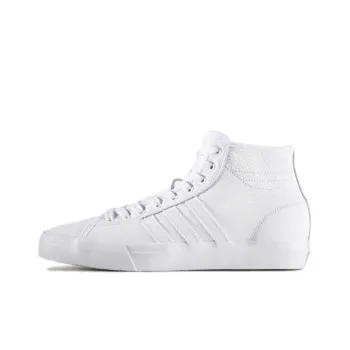 Adidas Originals Matchcourt Anti-Slip Wear-Resistant Mid-Top Skateboard Shoes Men's White