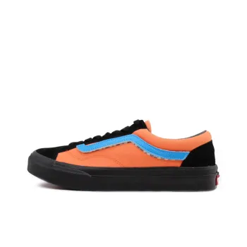 Vans Old Skool Anti Slip And Wear Resistant Lightweight Low Top Skateboard Shoes Unisex Orange Black Green