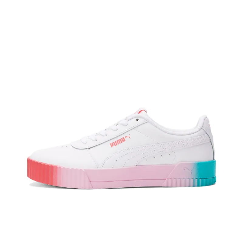 PUMA Carina Series Skateboard Shoes Women's Low Top White-0